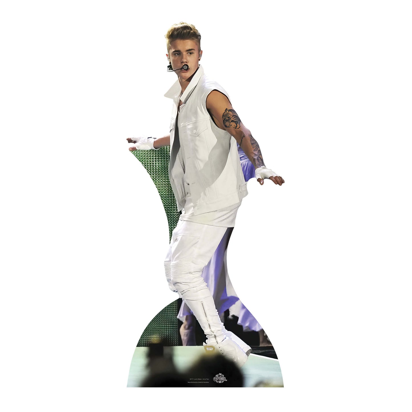 SC711 Justin Bieber Tattoos Cardboard Cut Out Height 183cm