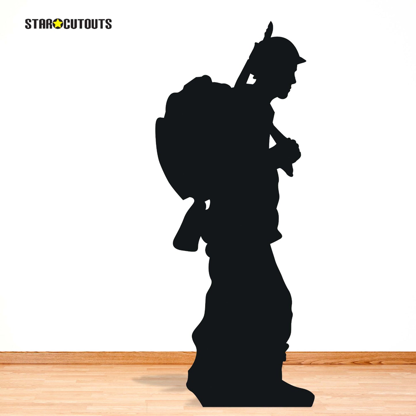 Soldier  Black Silhouette Cutout