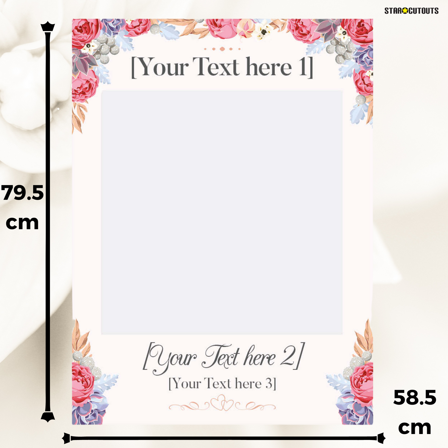 SF005 Selfie Frame Wedding & Props Regular Size  Height 79.5 cm