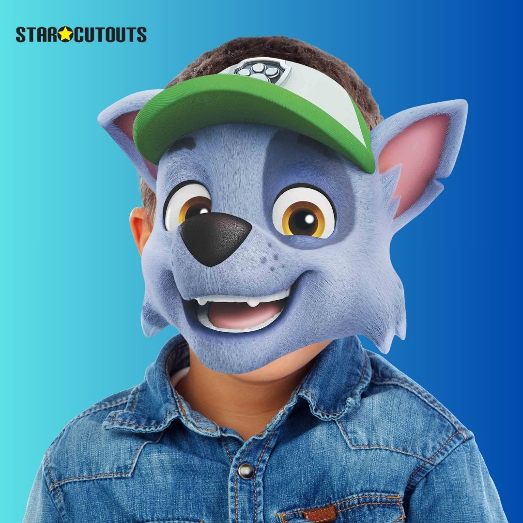 SM493 Rocky Paw Patrol Cardboard Face Mask Height 30cm