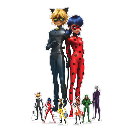 Miraculous Party Pack Cardboard Cut Out Height 135cm