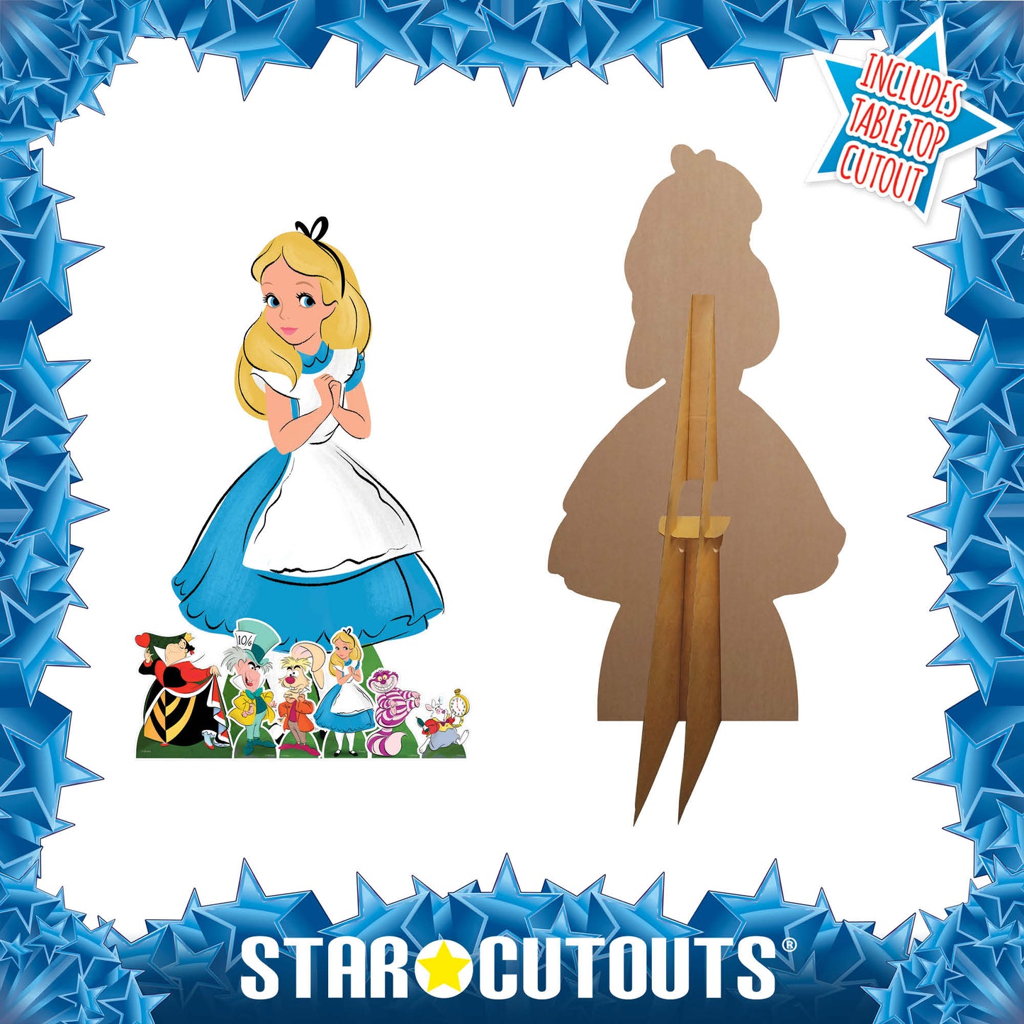 Alice in Wonderland SP Cardboard Cut Out Height 134cm
