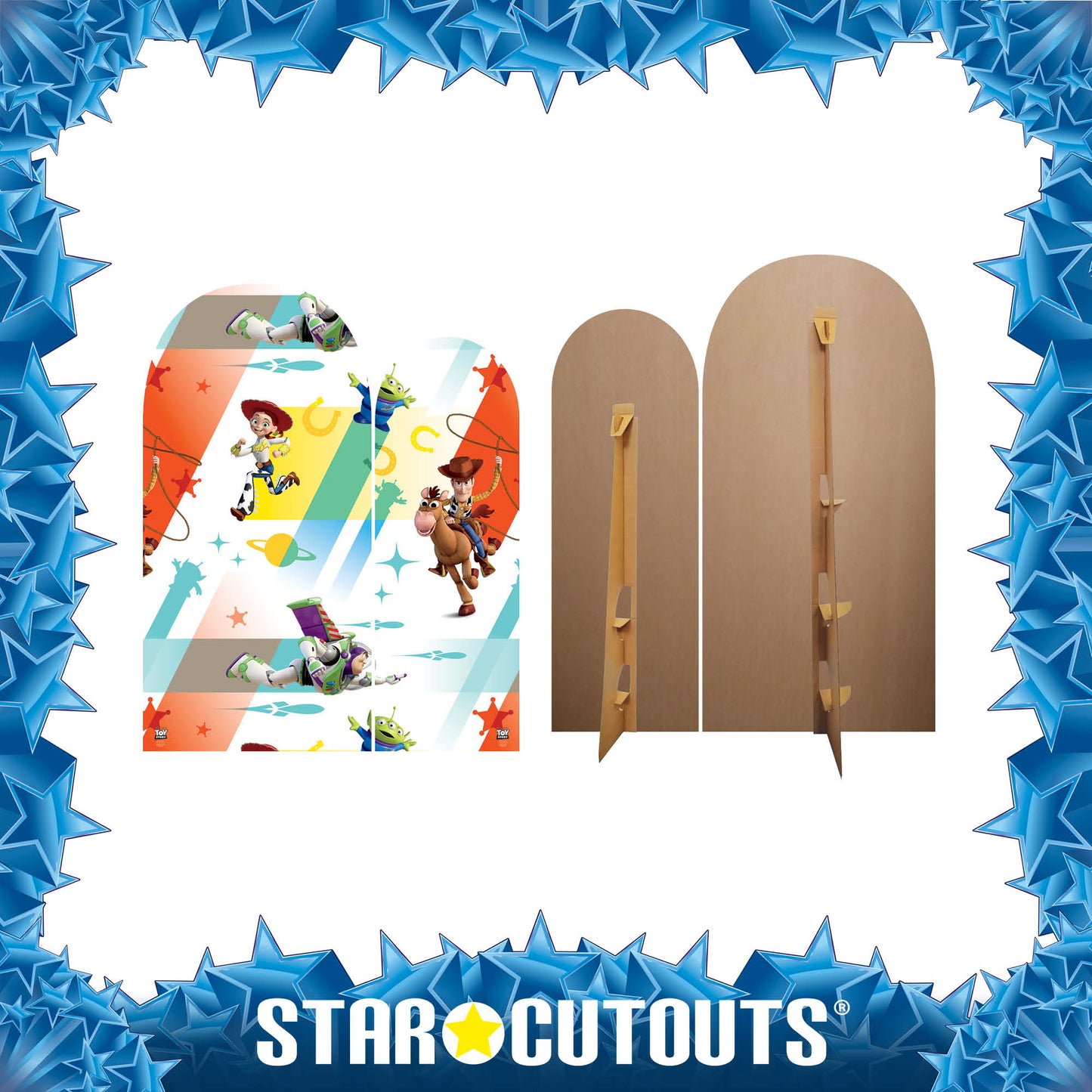 SQ012 Toy Story Backdrop Double Cardboard Cut Out Height 195cm