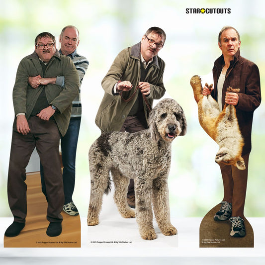SC4652 Jim Martin Dad  Fox Friday Night Dinner Three Shelf Top Pack Cardboard Cut Out Height 31cm
