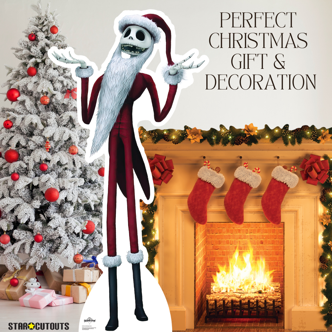 Jack Skellington Santa Suit The Nightmare Before Christmas Cardboard Cutout