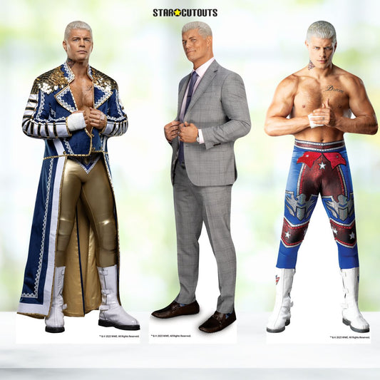 SC4578 Cody Rhodes Three Shelf Top  Cardboard Cutouts Height 31cm