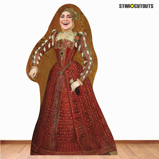 Tudor Woman Stand-In Cardboard Cutout