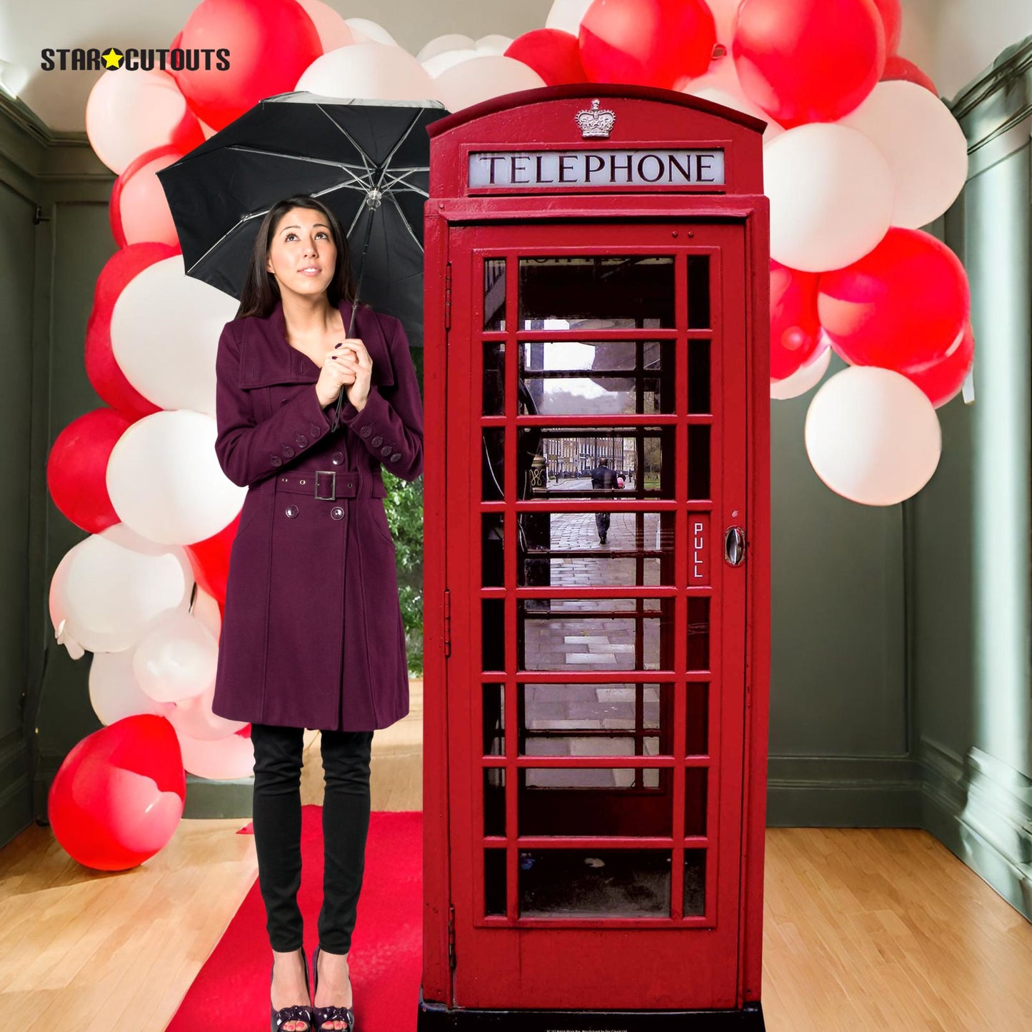 Phone Box Cardboard Cutout