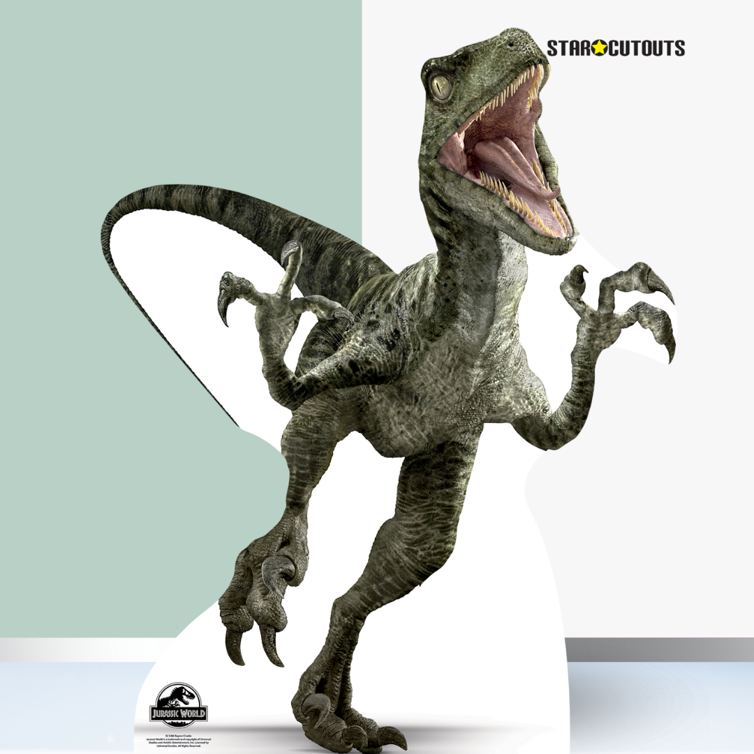 Official Jurassic World Charlie Raptor Dinosaur Cardboard Cutout ...