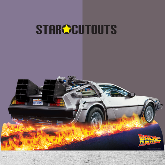 DeLorean Car Back to The Future Cardboard Cutout