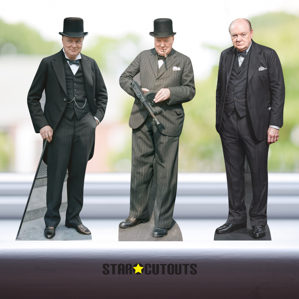 SC4850 Winston Churchill Shelf top pack Cardboard Cut Out Height 31cm