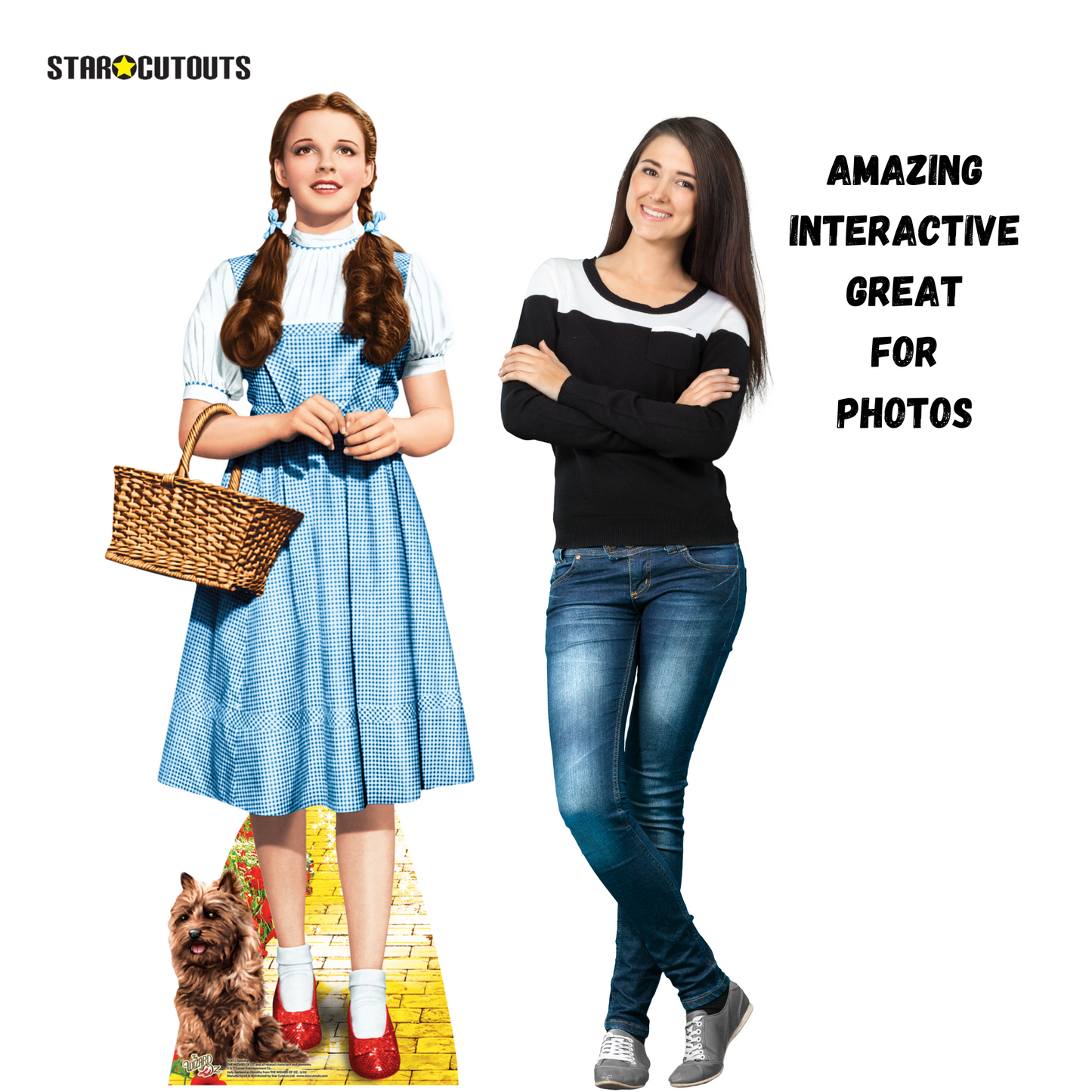 Dorothy Follow the Yellow Brick Road The Wizard of Oz Cardboard Cutout