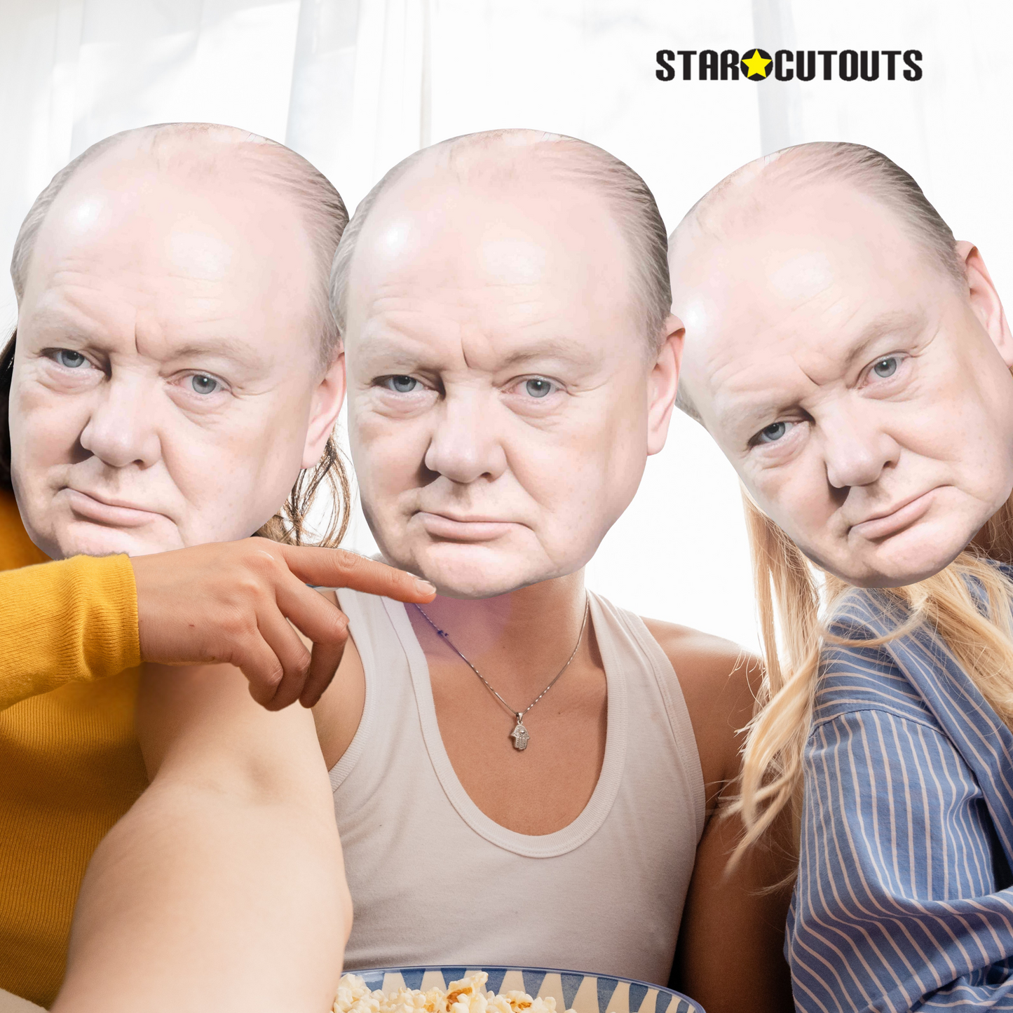 SMP459 Winston Churchill Six Pack Cardboard Face Masks