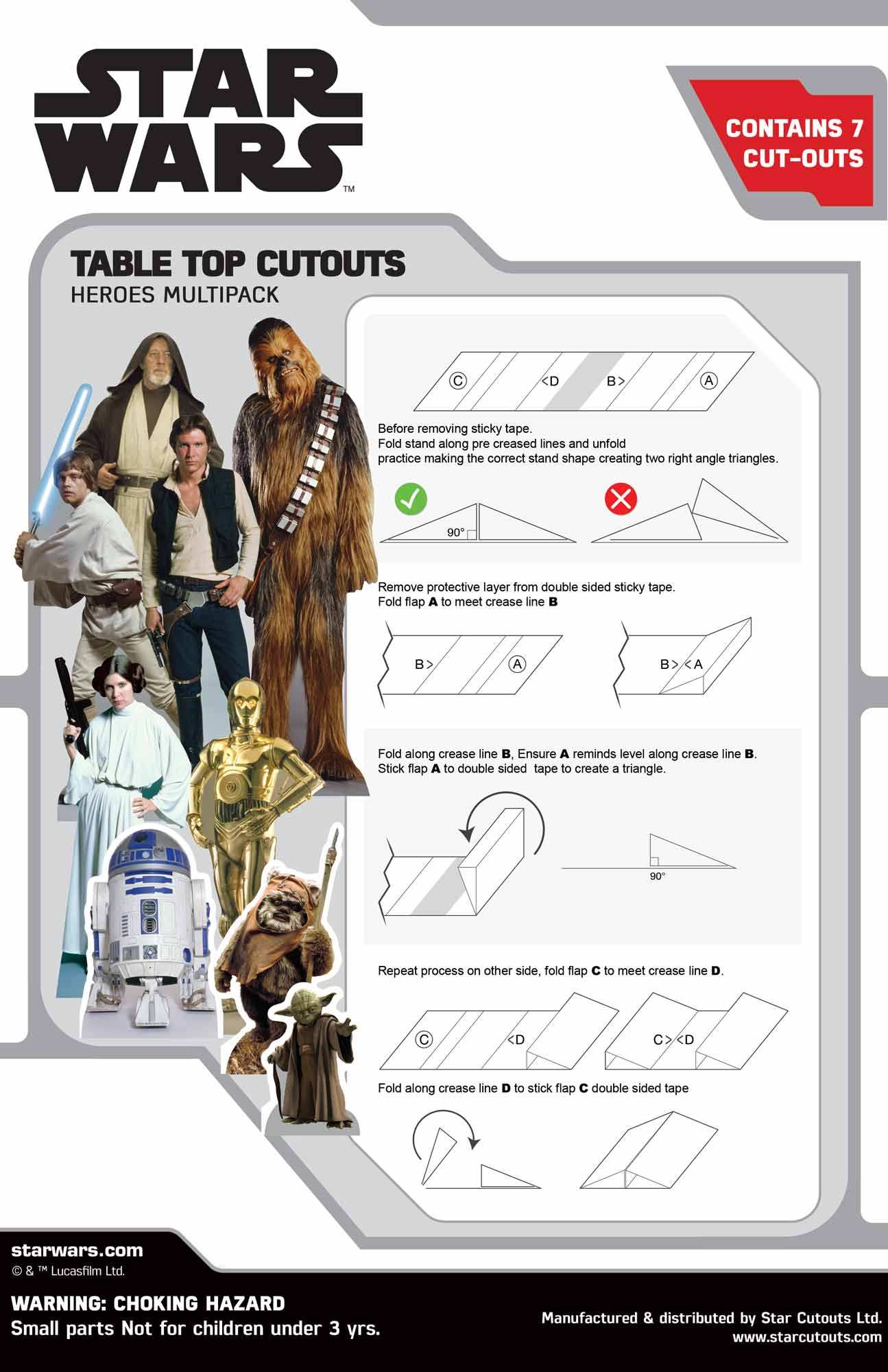 TT012 Star Wars (Heroes) Table Toppers Pack