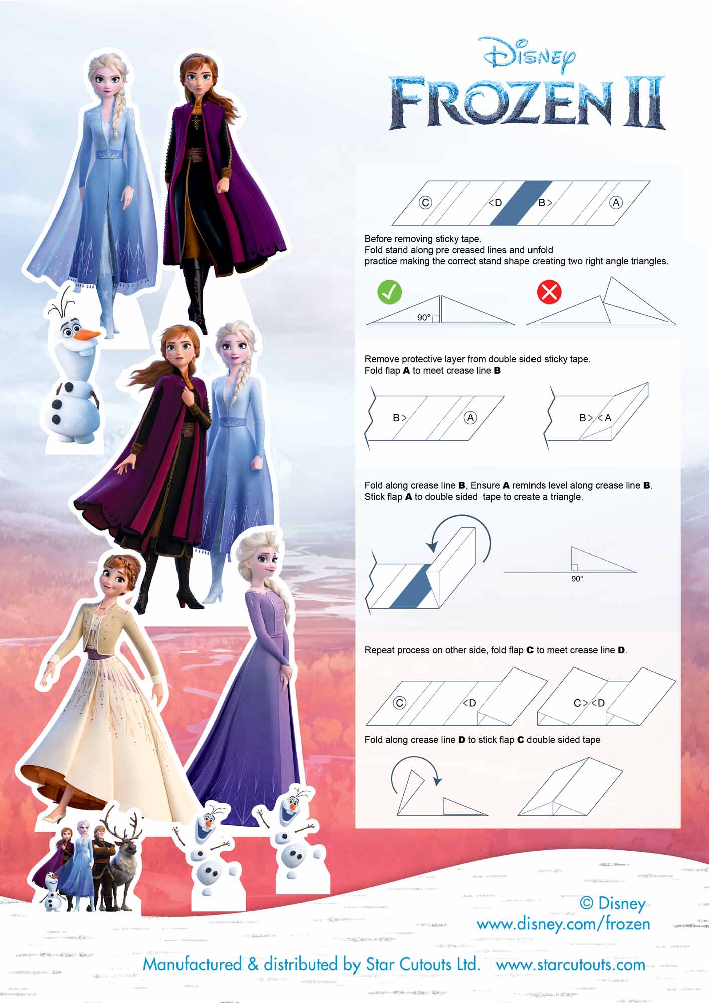 TT019 Frozen 2 Table Top Pack aka Table Toppers