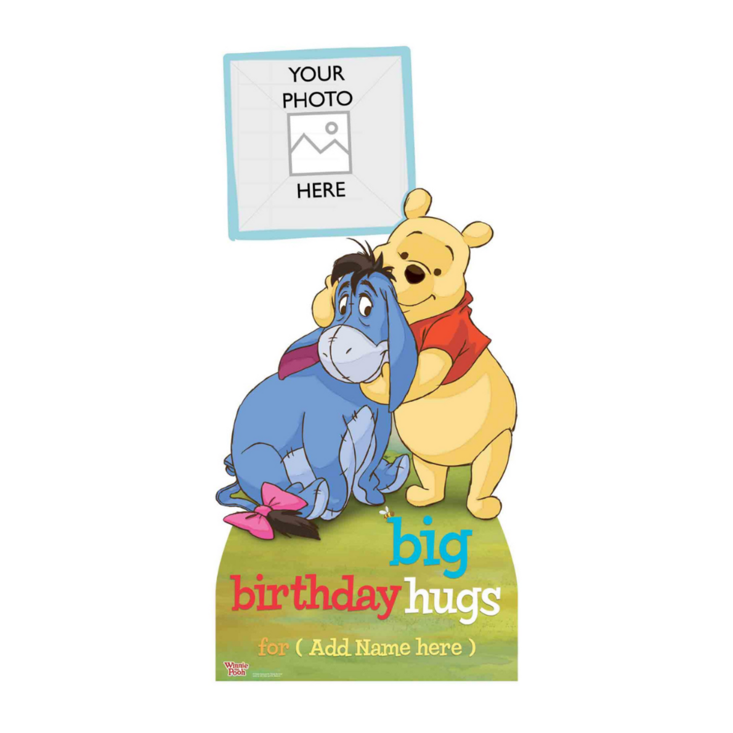 Disney Personalised - Winnie the Pooh -  Happy Birthday - Add Photo - Add Name - Please Personalise BEFORE Checkout