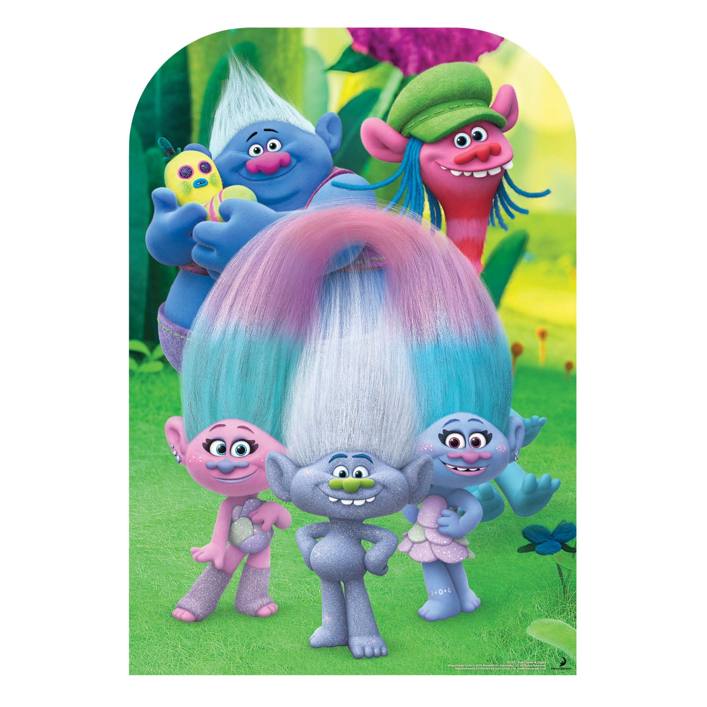 Trolls Stand-In (Can't Stop the Feeling Right) Cardboard Cutout