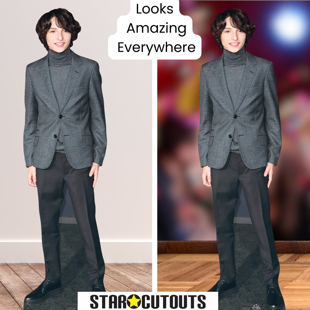 CS738 Finn Wolfhard  Height 173cm Lifesize Cardboard Cut Out With Mini