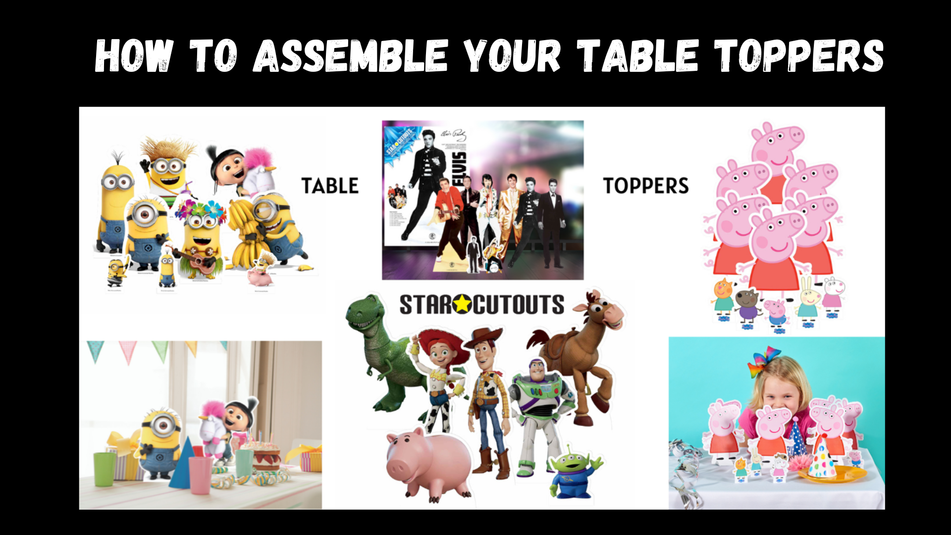 Load video: Table party decorations assembly video