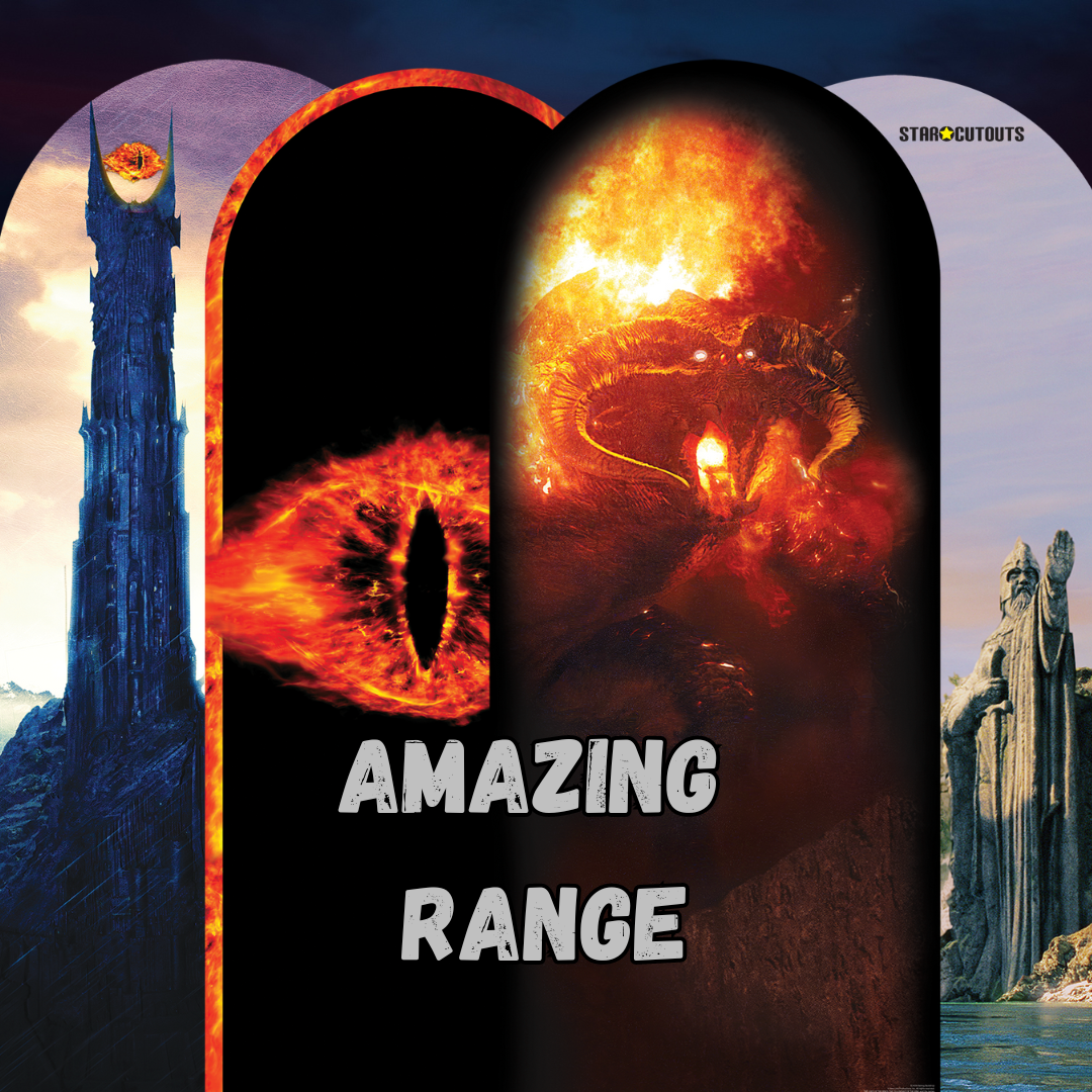 SC4555 Lord of The Rings Eye of Sauron Backdrop Single  Cardboard Cut Out Height 185cm