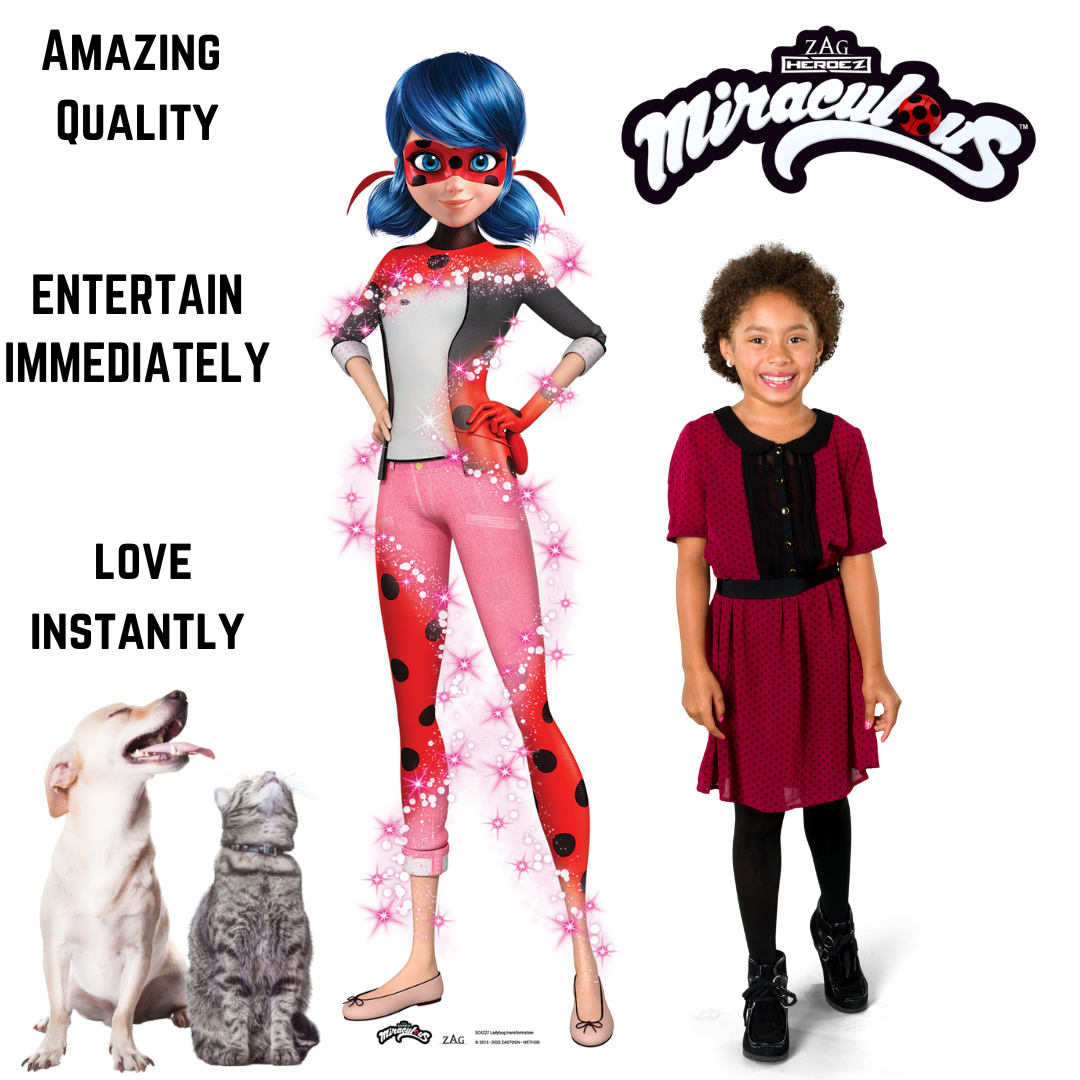 Lady Bug from Miraculous Transformation Style Mini Cardboard Cutout Official