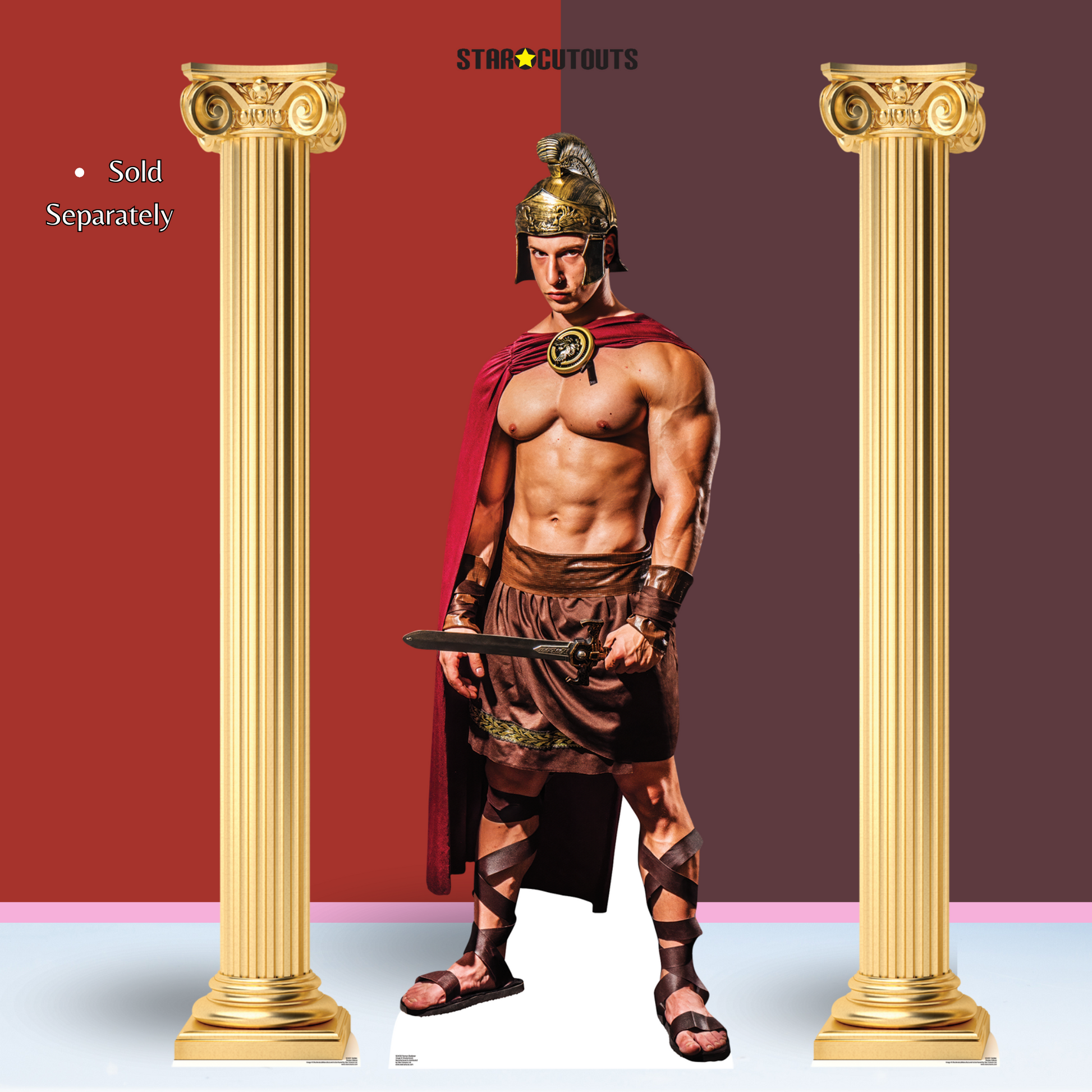 SC4530 Roman Gladiator  Cardboard Cut Out Height 186cm