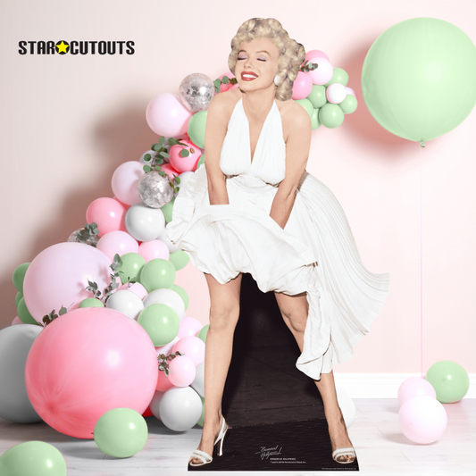 Marilyn Monroe White Dress Blowing Up 7 Year Itch Cardboard Cutout Lifesize - mycardboardcutout