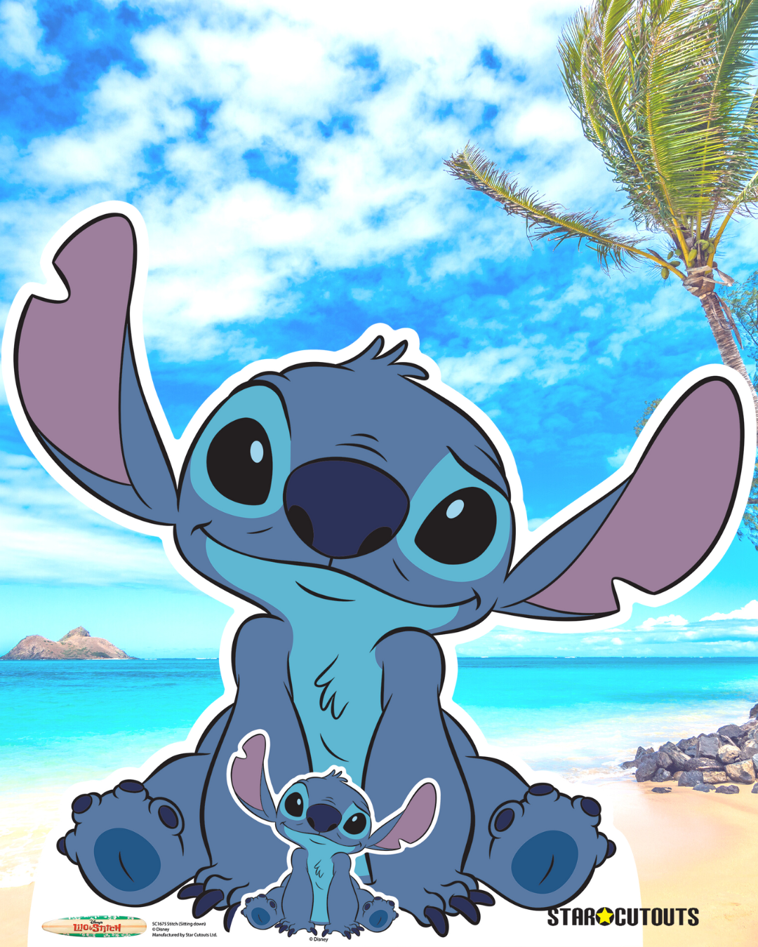 Angel Lilo and Stitch Star Mini Cardboard Cut Out Height 95cm ...