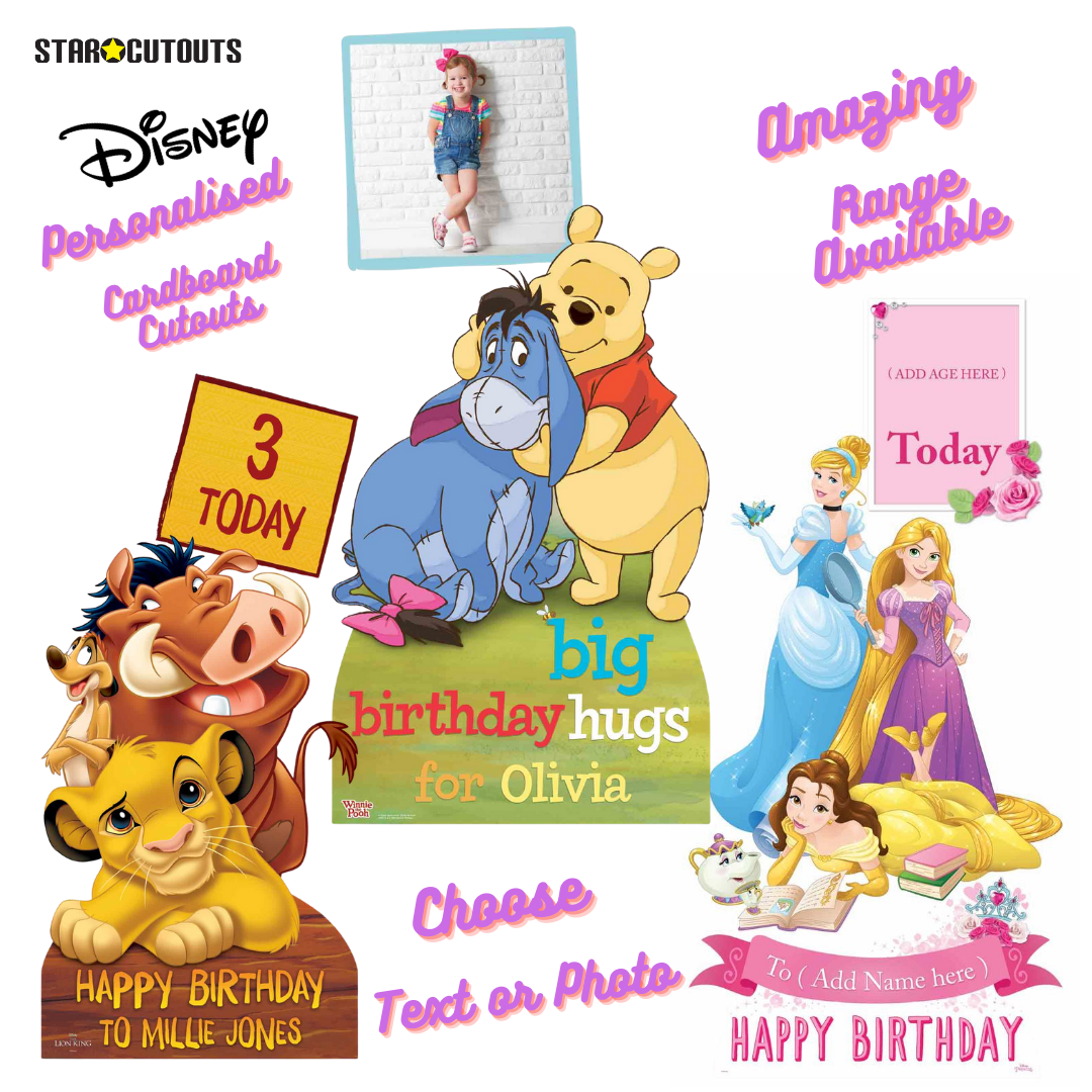 Disney Personalised Minnie Mouse & Unicorn Happy Birthday -  - Text Only - Age - Name - Message- Please Personalise BEFORE Checkout
