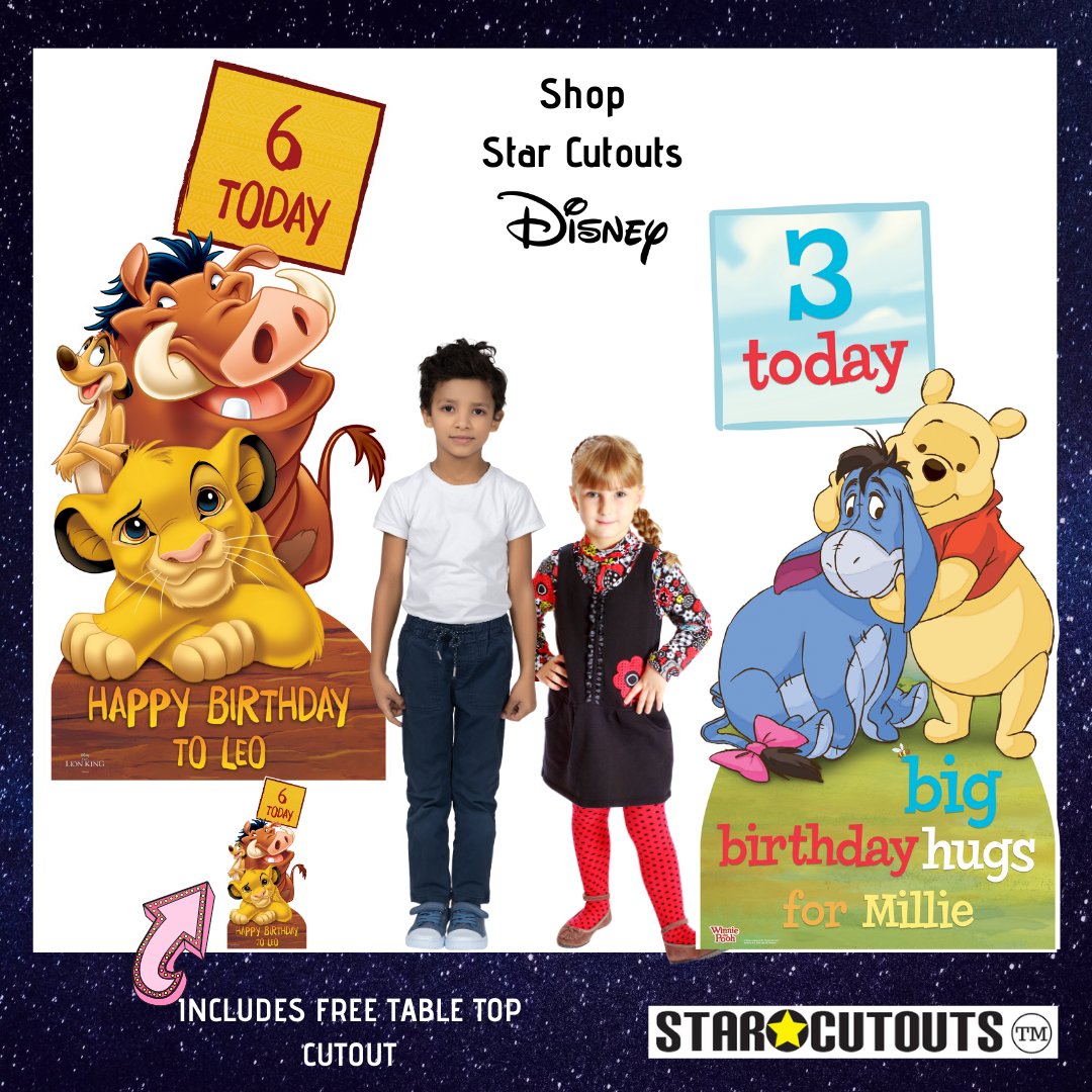 Disney Personalised - Winnie the Pooh -  Happy Birthday - Text Only - Age - Name - Please Personalise BEFORE Checkout