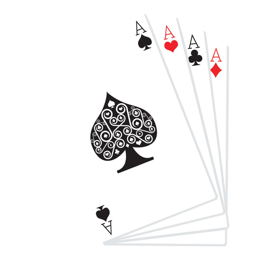 Hand Of Playing Cards Jackpot Cardboard Cutout