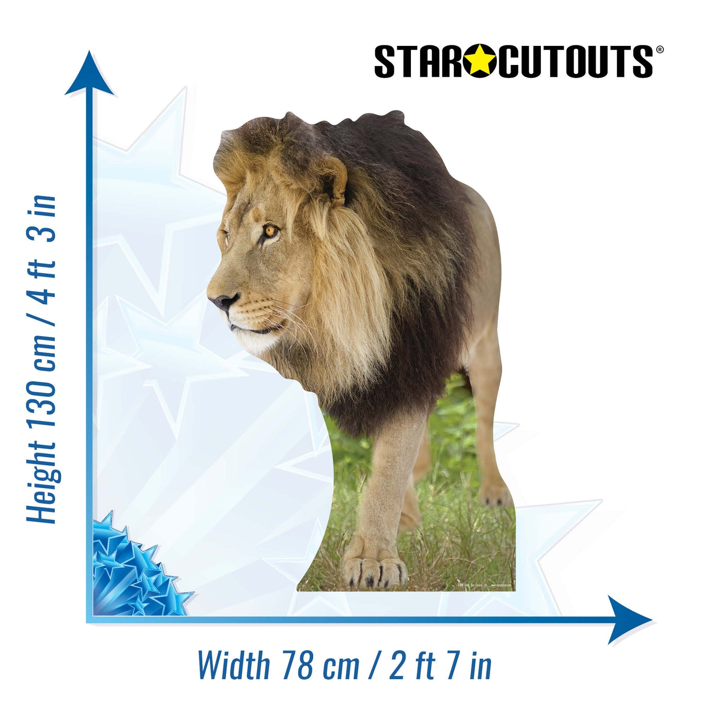 Lion Jungle Safari Theme Animal Cardboard Cutout