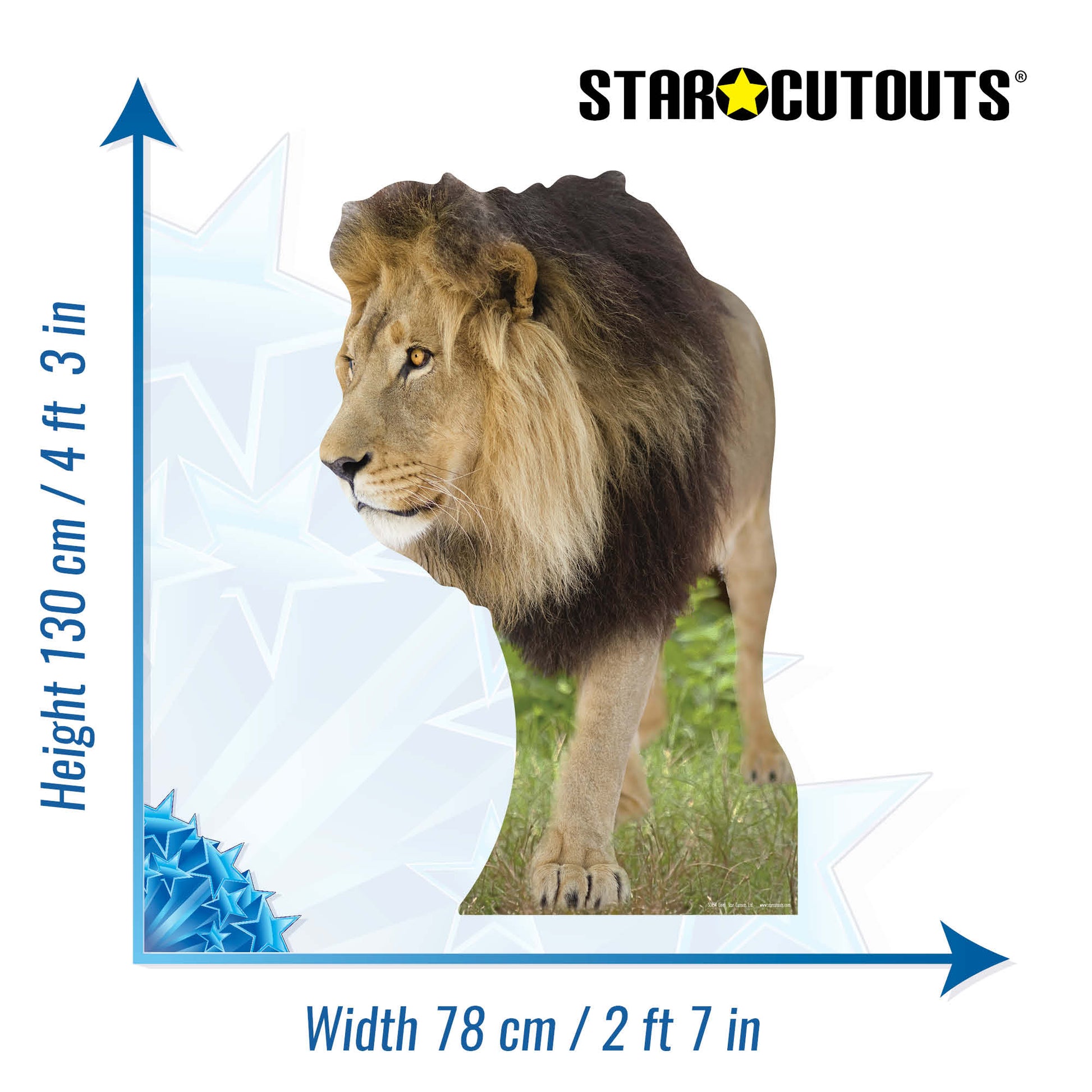 Lion Jungle Safari Theme Animal Cardboard Cutout - mycardboardcutout