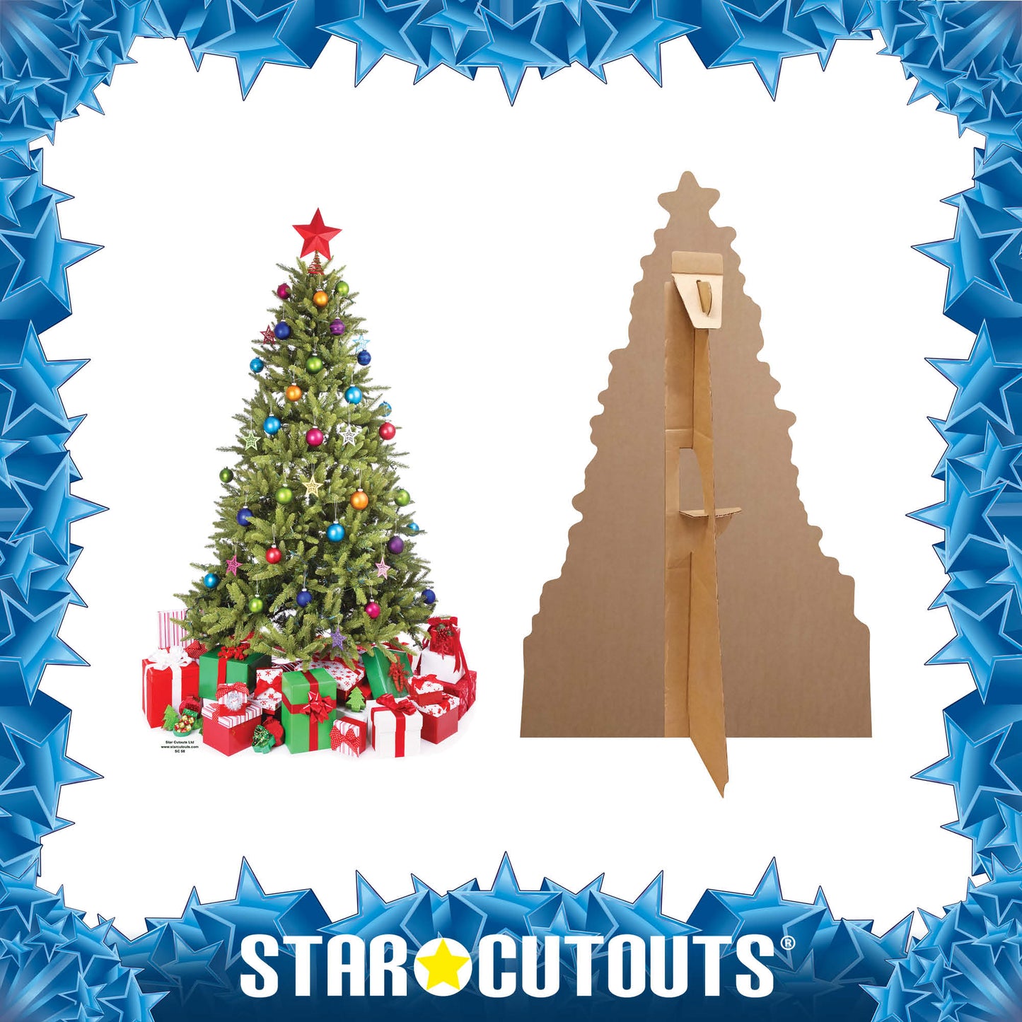 Cute Christmas Tree Cardboard Cutout