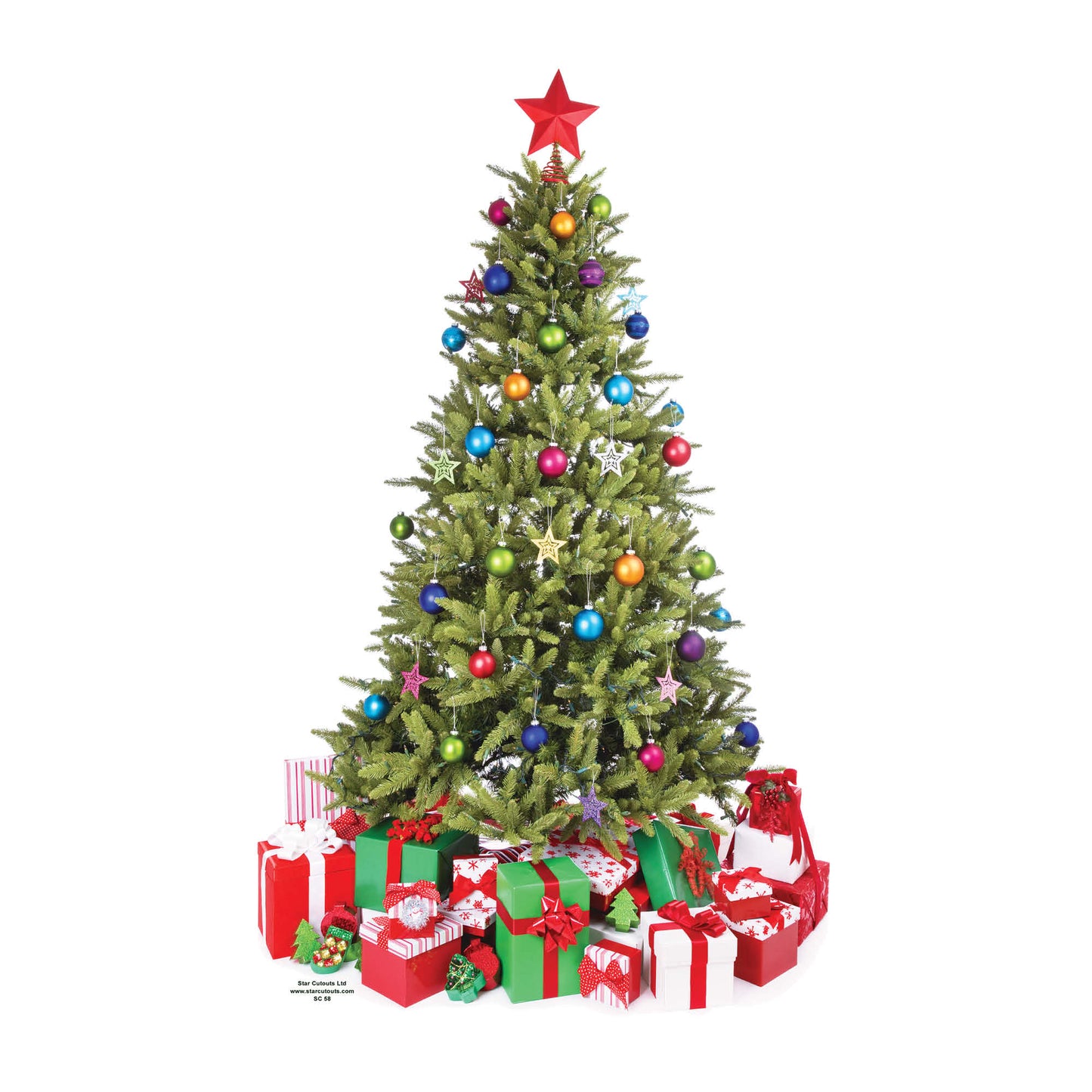 Cute Christmas Tree Cardboard Cutout