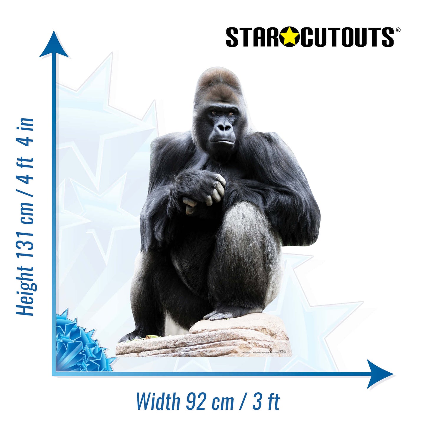 Gorilla Jungle Safari Theme Animal Cardboard Cutout