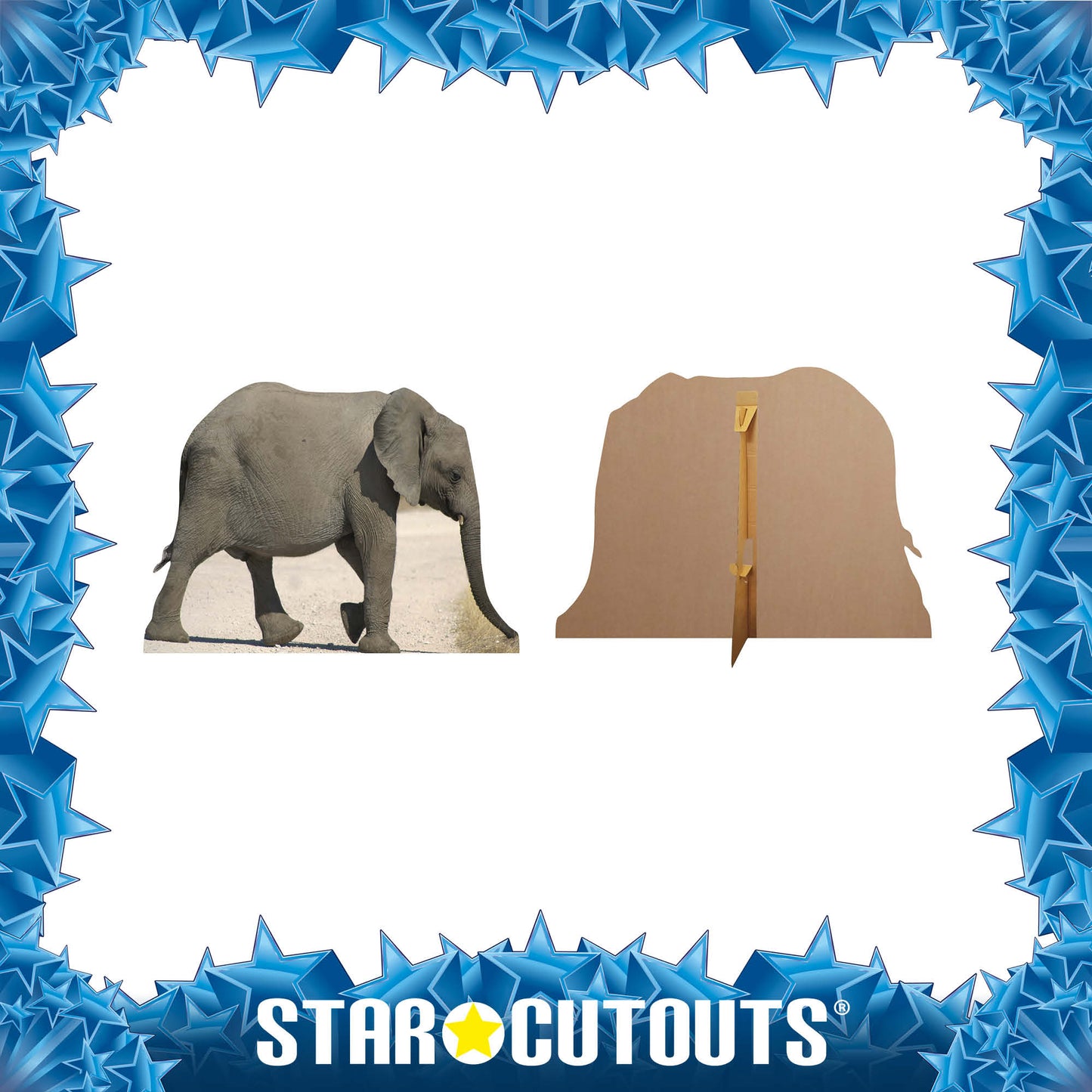 Baby Elephant Jungle Safari Theme Animal Cardboard Cutout