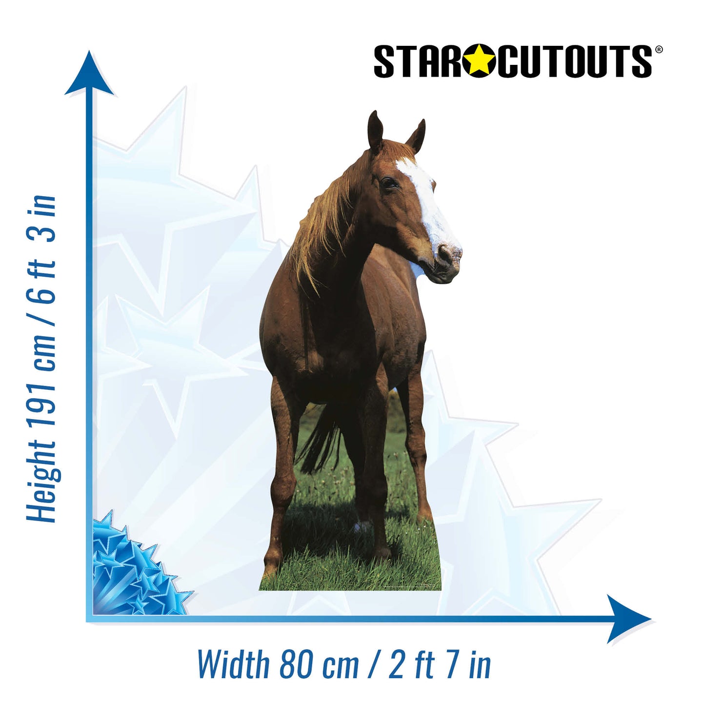 Mustang  Large Horse Animal Cardboard Cutout