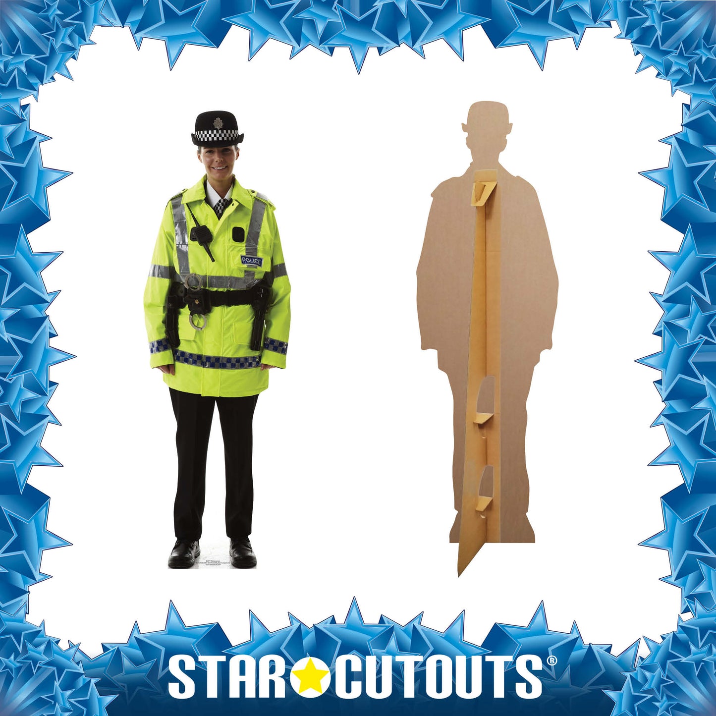 British  Policewoman Cardboard Cutout Lifesize