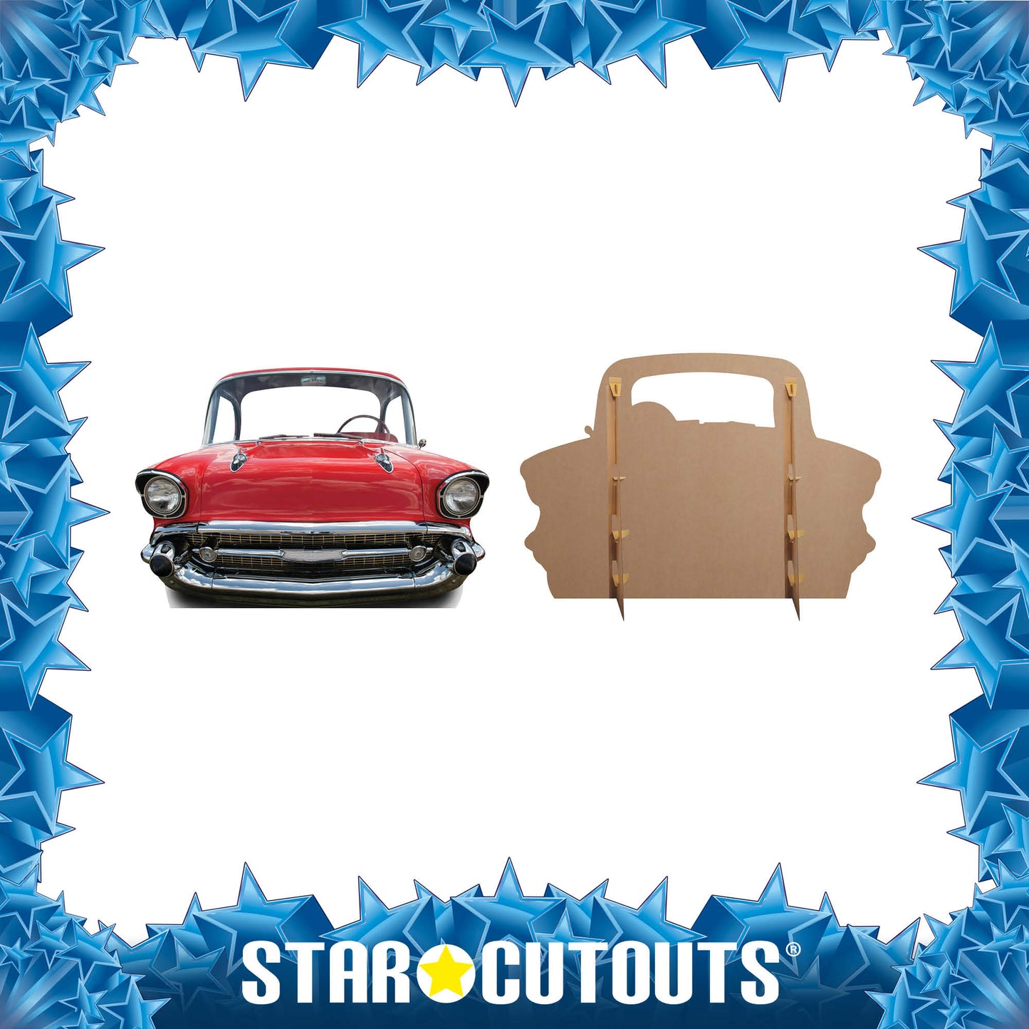 Red Car SMALL Stand-In Cardboard Cutout - mycardboardcutout