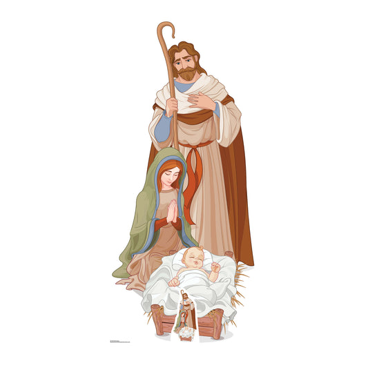 nativity scene cardboard cutout