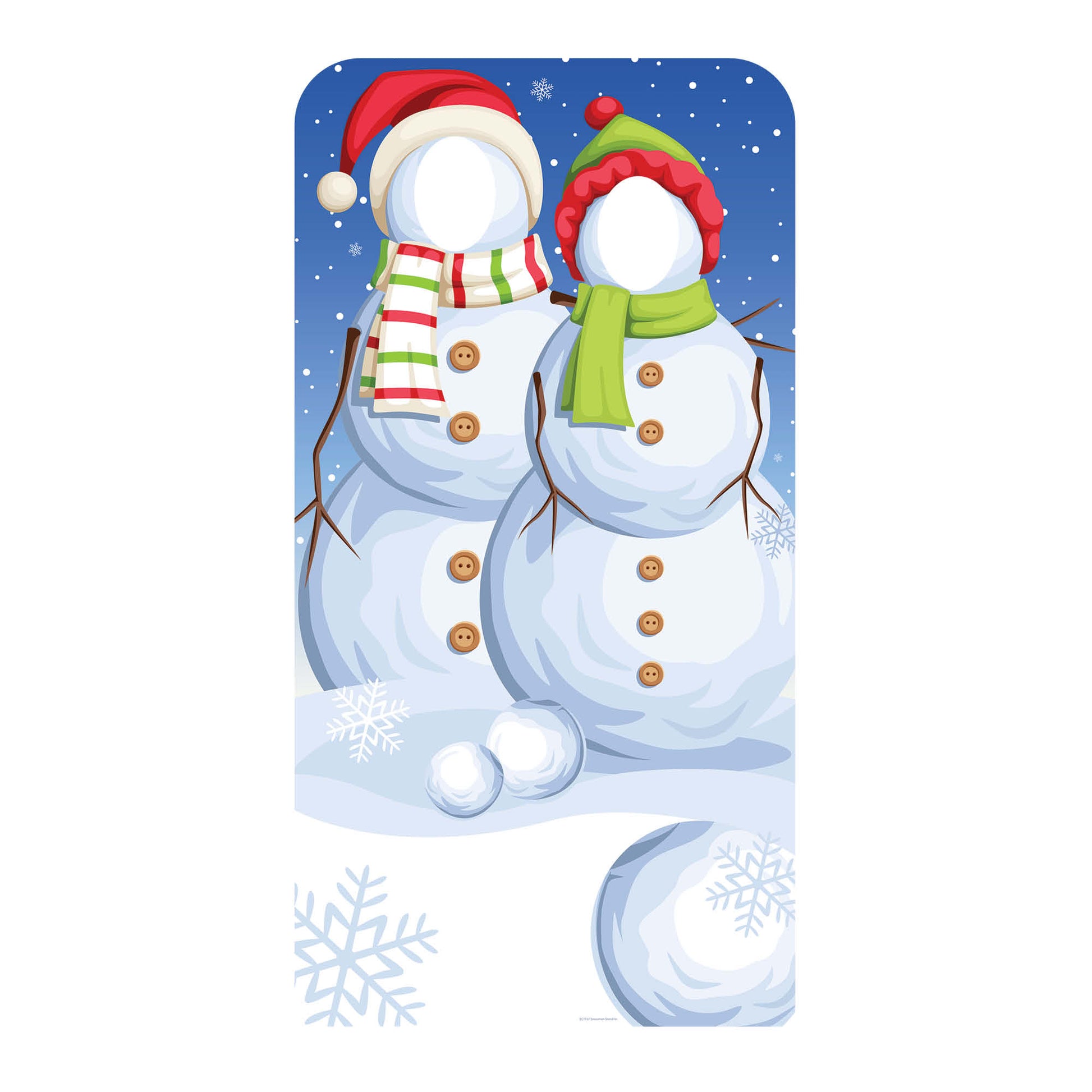 Snowmen Stand-In Cardboard Cutout