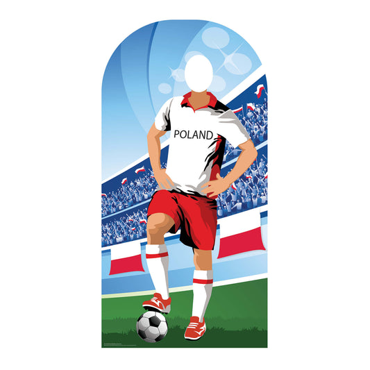 Poland World Tournament Football Stand-IN Cardboard Cutout