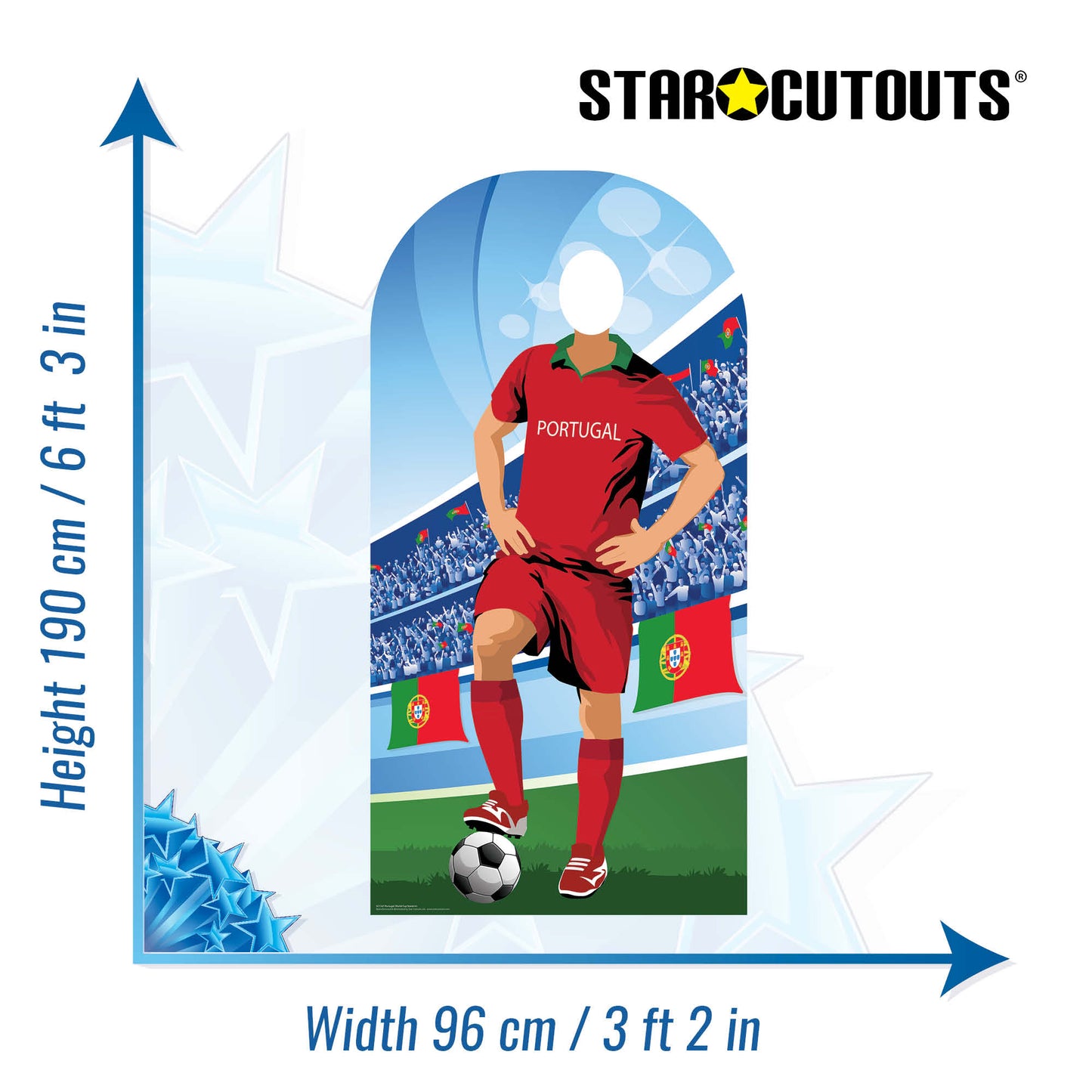 Portugal World Tournament Football Stand-IN Cardboard Cutout