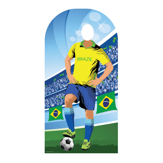 Brazil World Tournament Football Stand-IN Cardboard Cutout