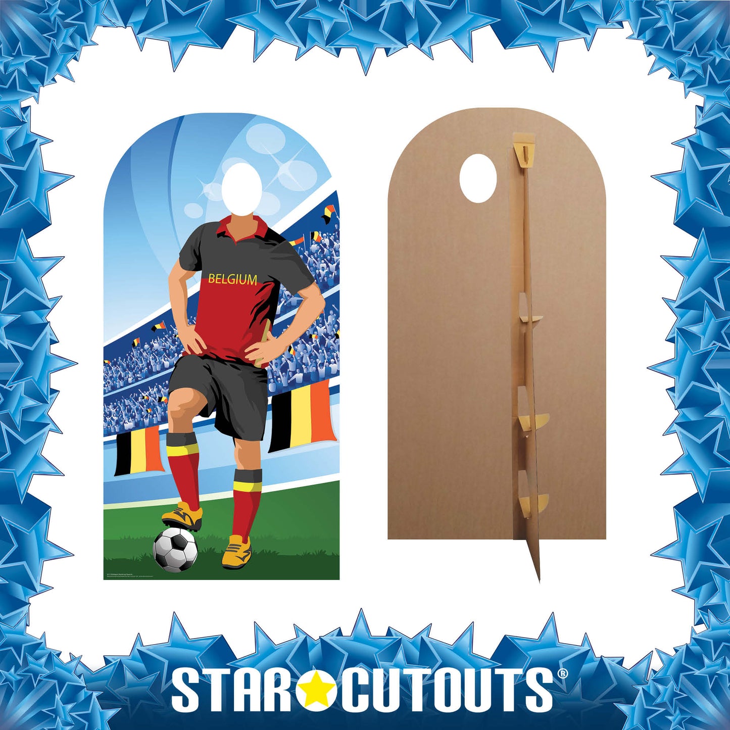 Belgium World Tournament Football Stand-IN Cardboard Cutout