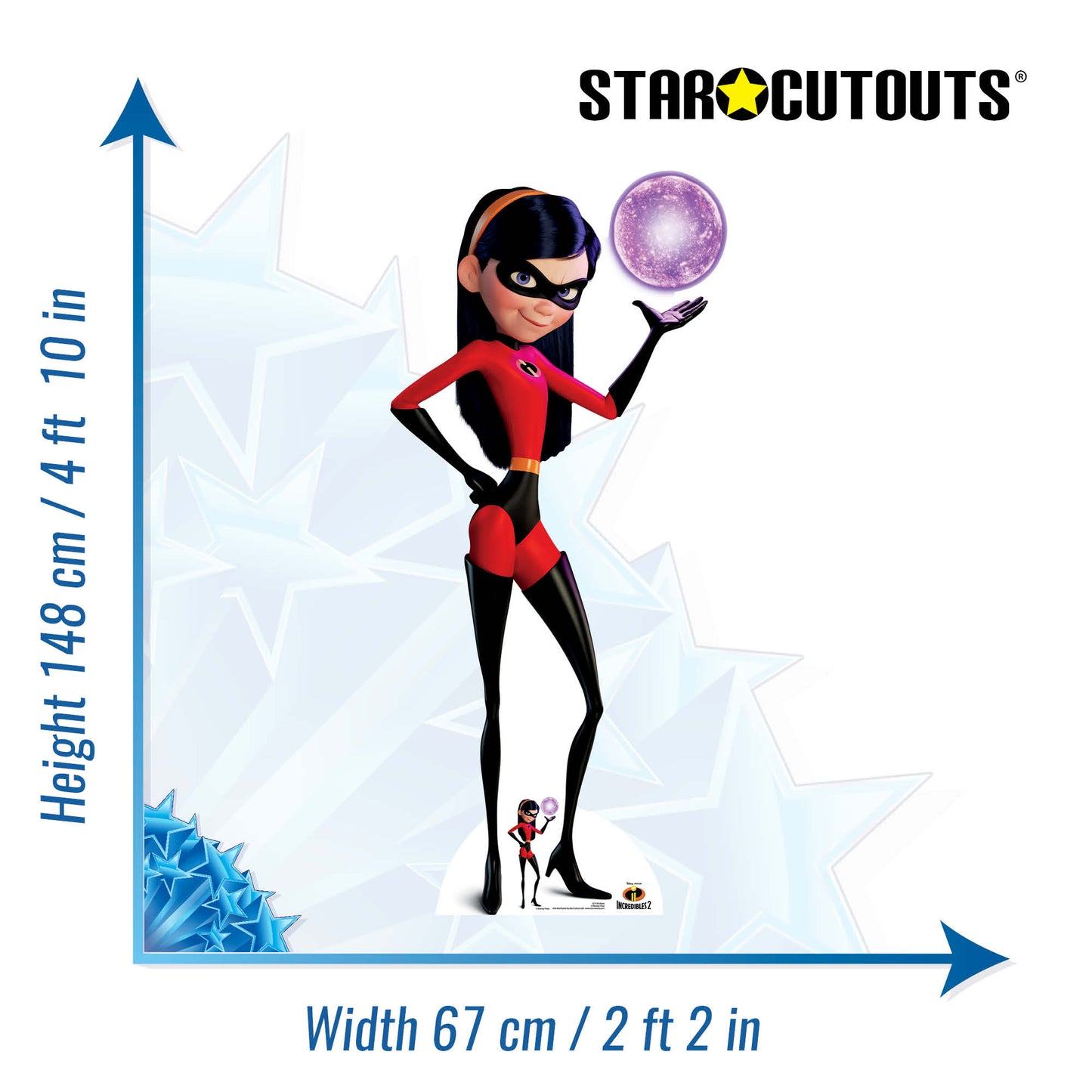 Violet The Incredibles Cardboard Cutout