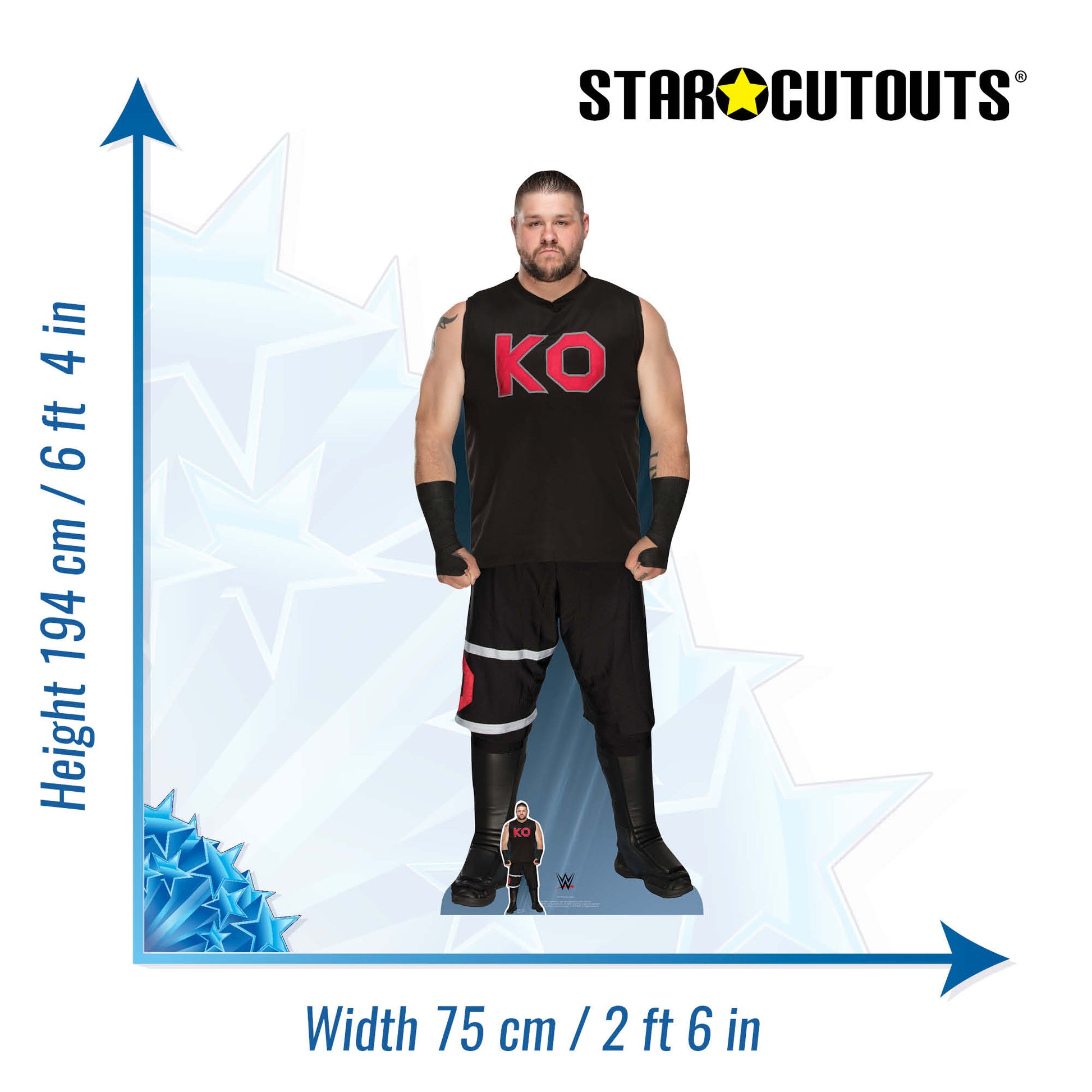 WWE Kevin Owens aka Kevin Yanick Steen Cardboard Cutout Lifesize - mycardboardcutout