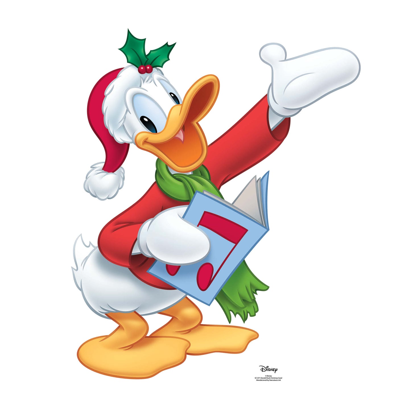 Donald Duck Happy Christmas Cardboard Cutout