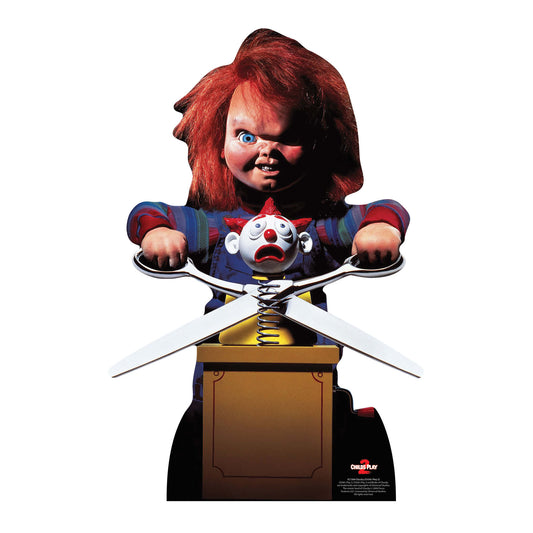 Chucky Doll with Scissors Cardboard Cutout Lifesize